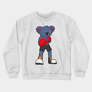 Koala at Boxing with Boxing gloves Crewneck Sweatshirt